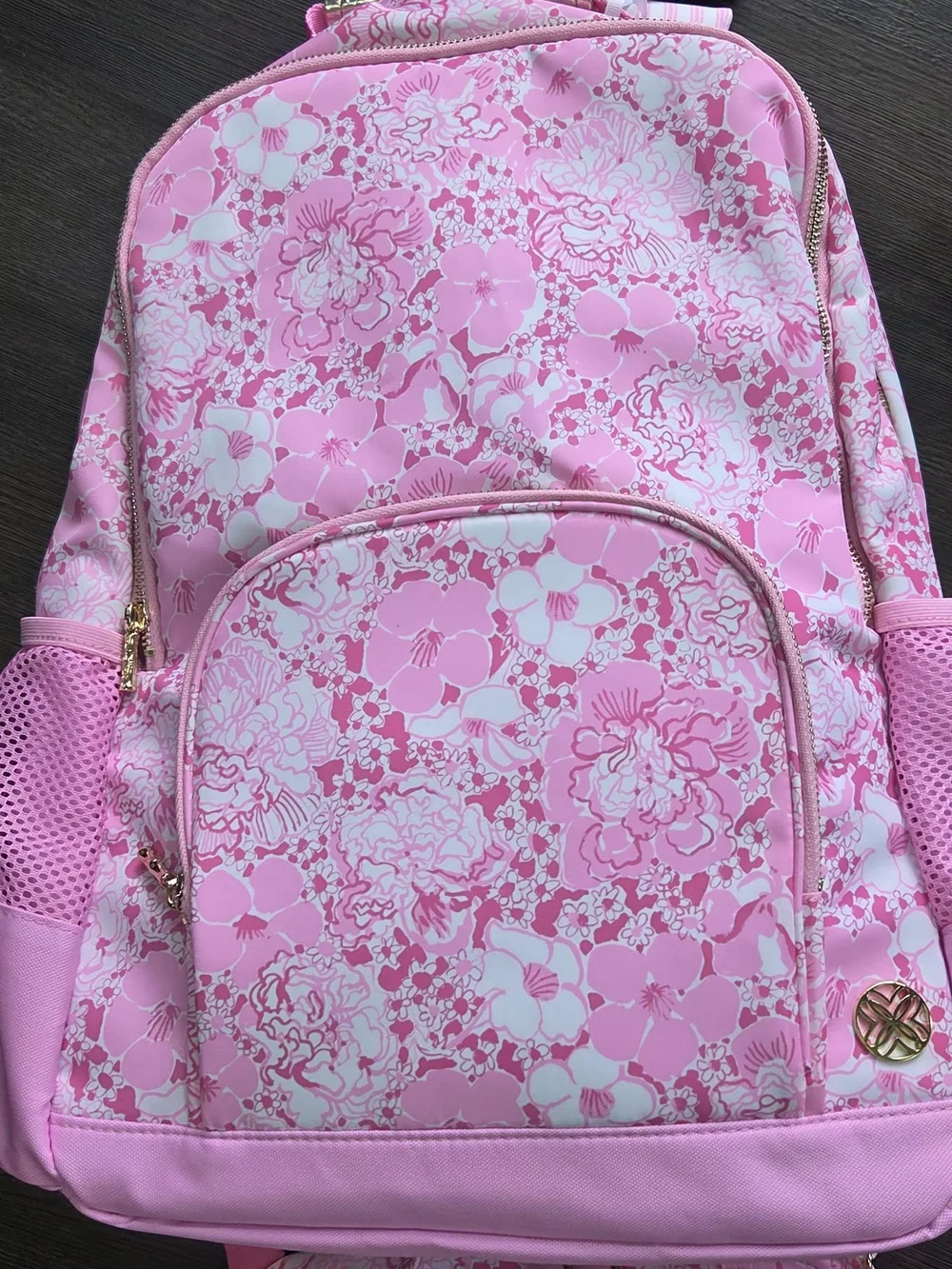 Lilly Pulitzer Pink Floral Backpack and Lunch Bag Set